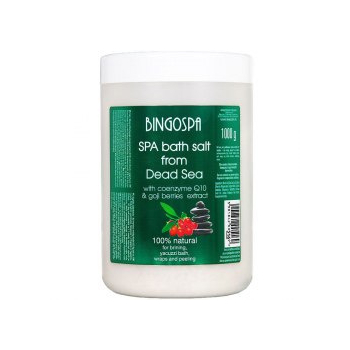 BINGOSPA Sól SPA z Morza Martwego - koenzym Q10 i ekstrakt z jagód Goji  1kg 